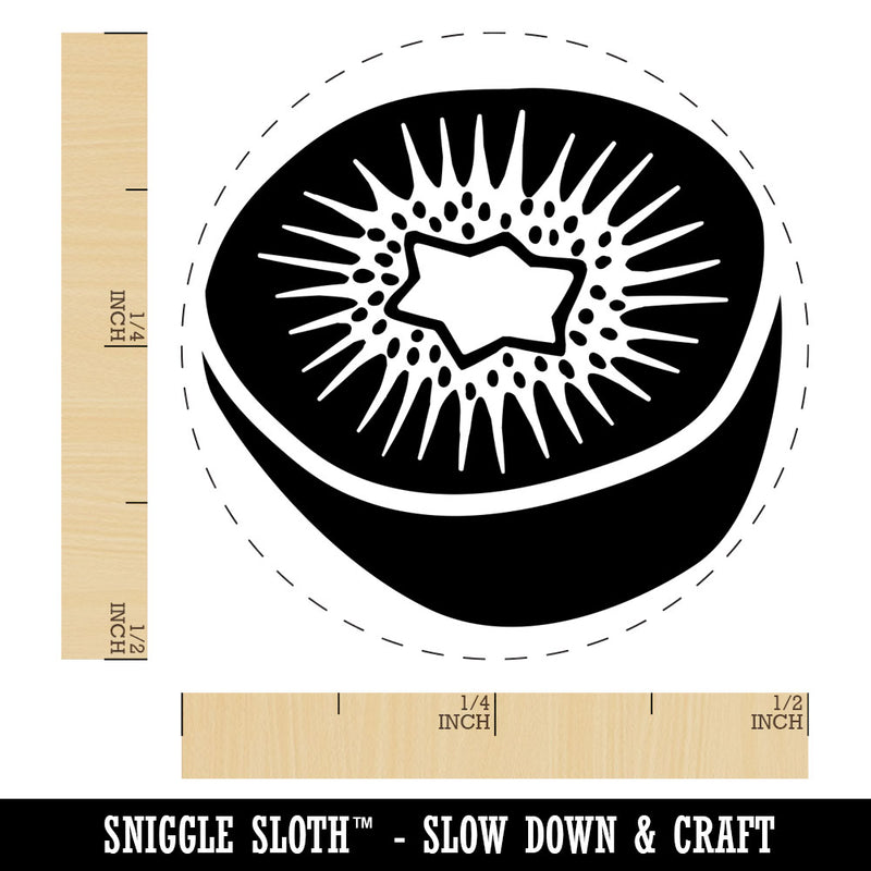 Kiwi Fruit Drawing Rubber Stamp for Stamping Crafting Planners