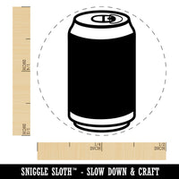 Soda Pop Beer Can Rubber Stamp for Stamping Crafting Planners