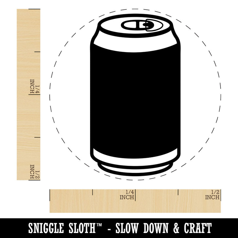 Soda Pop Beer Can Rubber Stamp for Stamping Crafting Planners