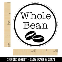 Whole Bean Coffee Label Rubber Stamp for Stamping Crafting Planners