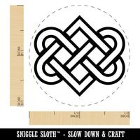 Celtic Love Knot Outline Rubber Stamp for Stamping Crafting Planners