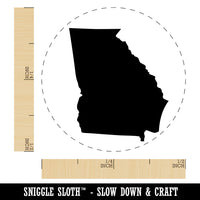 Georgia State Silhouette Rubber Stamp for Stamping Crafting Planners