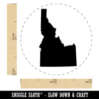 Idaho State Silhouette Rubber Stamp for Stamping Crafting Planners