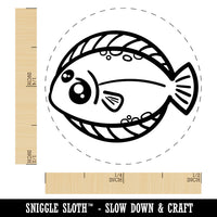 Kawaii Dab Fish Rubber Stamp for Stamping Crafting Planners