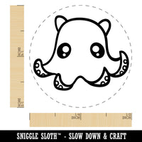 Kawaii Flapjack Octopus Rubber Stamp for Stamping Crafting Planners