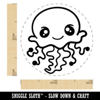 Kawaii Jellyfish Rubber Stamp for Stamping Crafting Planners