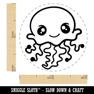 Kawaii Jellyfish Rubber Stamp for Stamping Crafting Planners