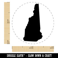 New Hampshire State Silhouette Rubber Stamp for Stamping Crafting Planners