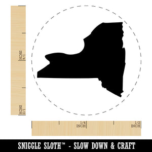 New York State Silhouette Rubber Stamp for Stamping Crafting Planners