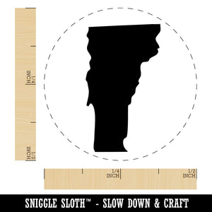 Vermont State Silhouette Rubber Stamp for Stamping Crafting Planners