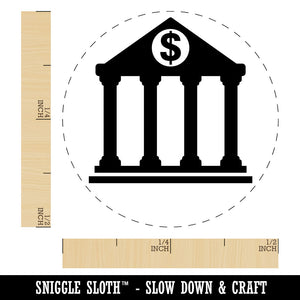 Bank Finance Money Icon Rubber Stamp for Stamping Crafting Planners