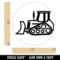 Bulldozer Dozer Construction Vehicle Rubber Stamp for Stamping Crafting Planners