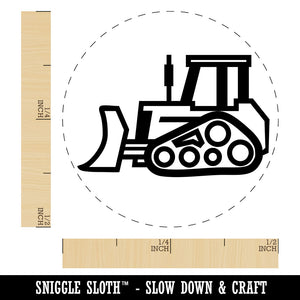 Bulldozer Dozer Construction Vehicle Rubber Stamp for Stamping Crafting Planners