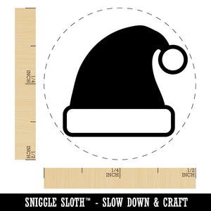 Christmas Santa Hat for the Holidays Rubber Stamp for Stamping Crafting Planners