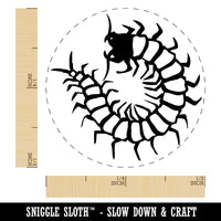 Creepy Crawly Centipede Rubber Stamp for Stamping Crafting Planners