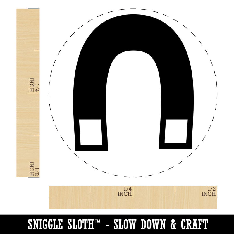 Horseshoe Magnet Rubber Stamp for Stamping Crafting Planners