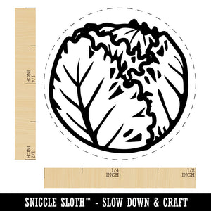 Iceberg Lettuce Vegetable Rubber Stamp for Stamping Crafting Planners