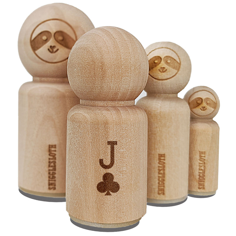 Jack of Clubs Card Suit Rubber Stamp for Stamping Crafting Planners