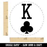 King of Clubs Card Suit Rubber Stamp for Stamping Crafting Planners