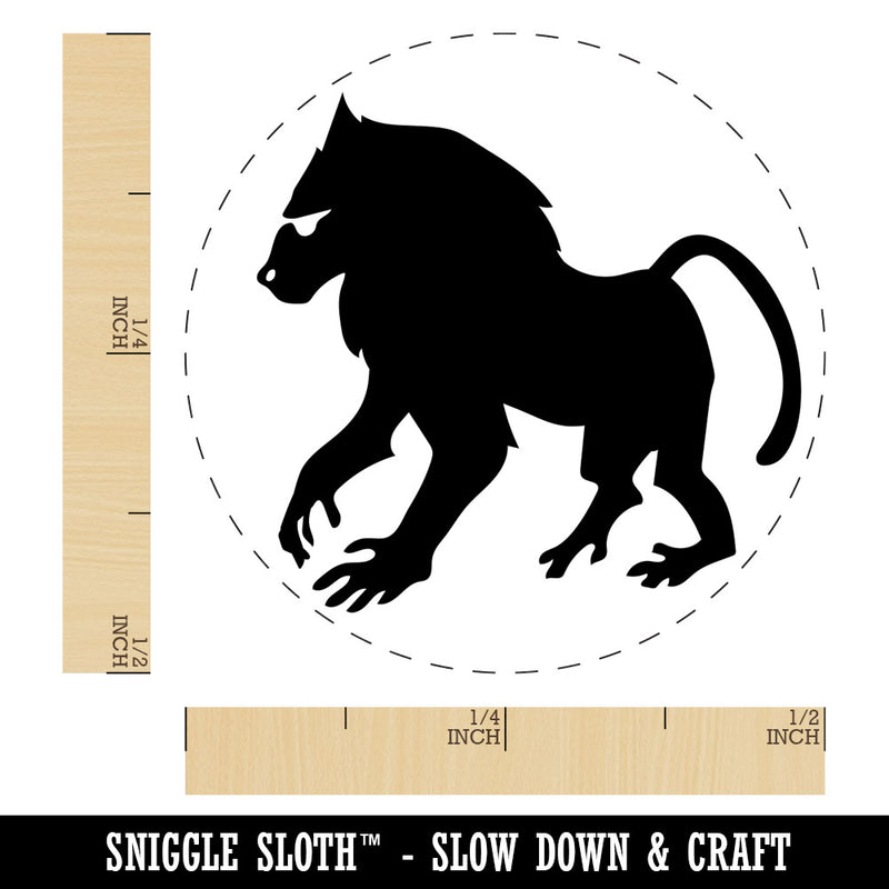 Mandrill Baboon Rubber Stamp for Stamping Crafting Planners