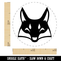 Mischievous Fox Face Rubber Stamp for Stamping Crafting Planners