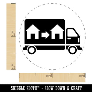 Moving Truck Vehicle Icon Rubber Stamp for Stamping Crafting Planners