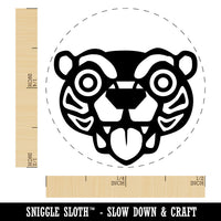 Wild Tribal Bear Face Rubber Stamp for Stamping Crafting Planners