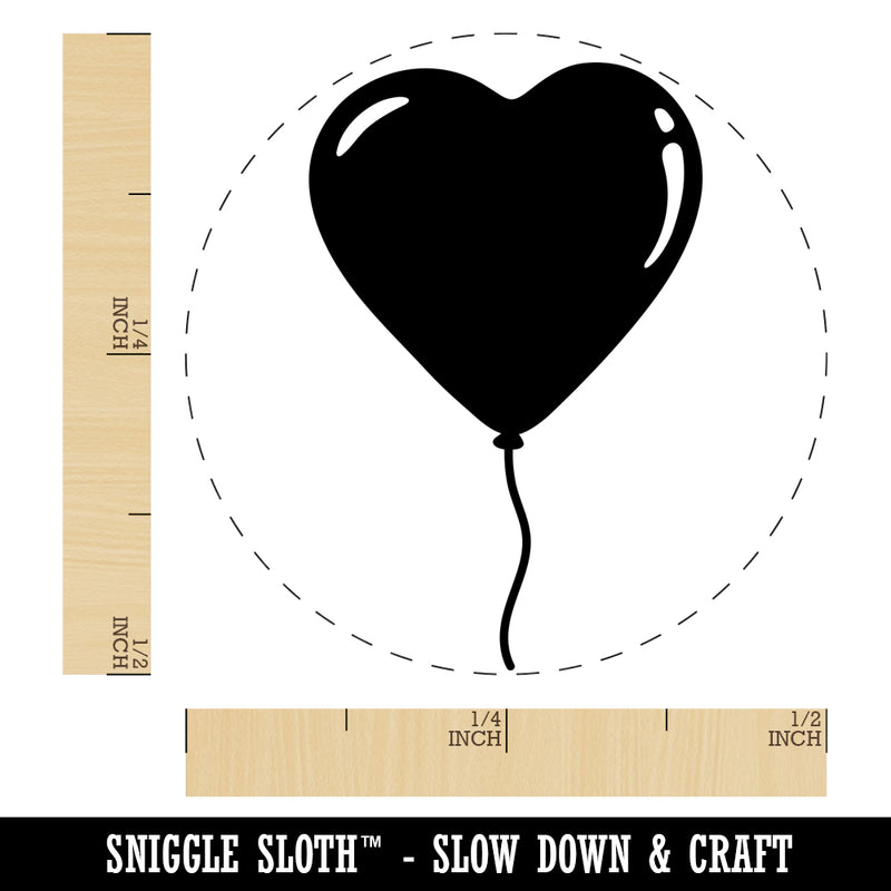 Heart Balloon Valentine's Day Rubber Stamp for Stamping Crafting Planners