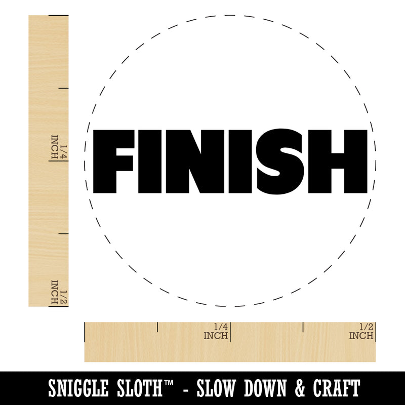 Finish Bold Text Teacher School Rubber Stamp for Stamping Crafting Planners