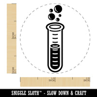 Glass Bubbling Test Tube Chemistry Science Rubber Stamp for Stamping Crafting Planners