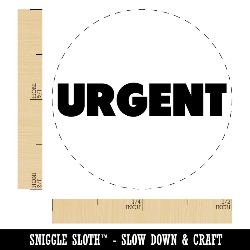 Urgent Bold Text Rubber Stamp for Stamping Crafting Planners