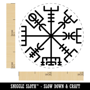 Viking Vegvisir Norse Protection Rune Rubber Stamp for Stamping Crafting Planners