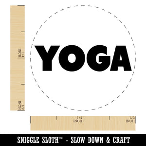 Yoga Bold Text Rubber Stamp for Stamping Crafting Planners