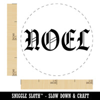 Noel Christmas Xmas Old Timey Text Rubber Stamp for Stamping Crafting Planners