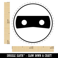 Masked Head Emoticon Rubber Stamp for Stamping Crafting Planners