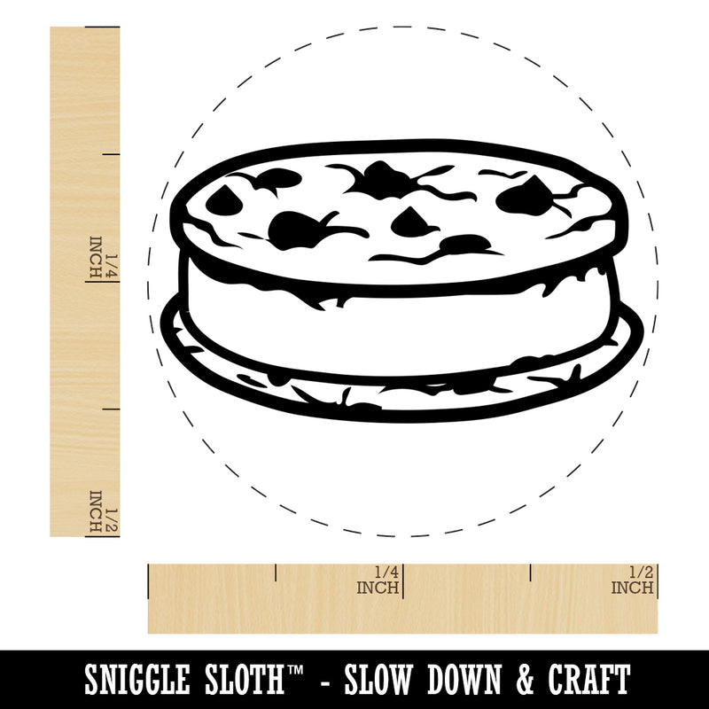 Cookie Ice Cream Sandwich Dessert Rubber Stamp for Stamping Crafting Planners