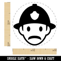 Occupation Firefighter Fire Man Icon Rubber Stamp for Stamping Crafting Planners