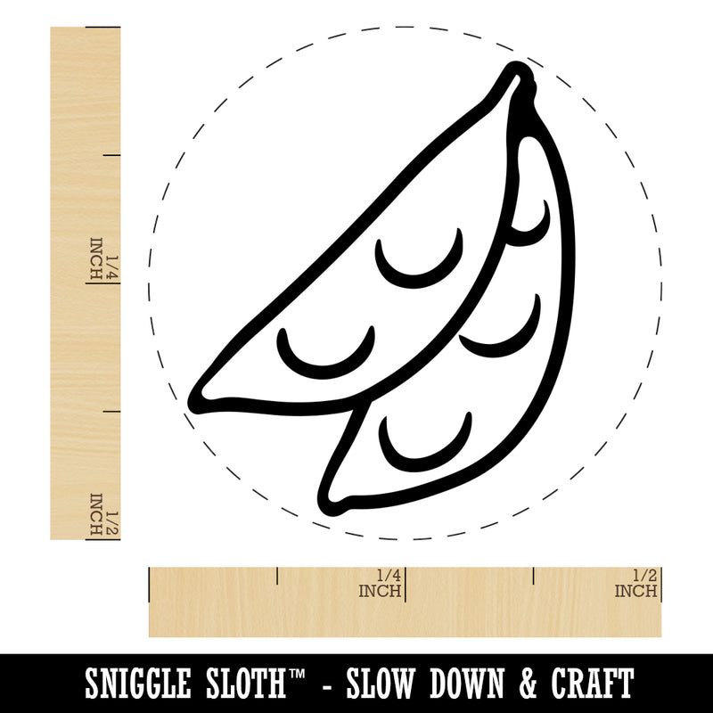 Snow Peas Vegetable Rubber Stamp for Stamping Crafting Planners