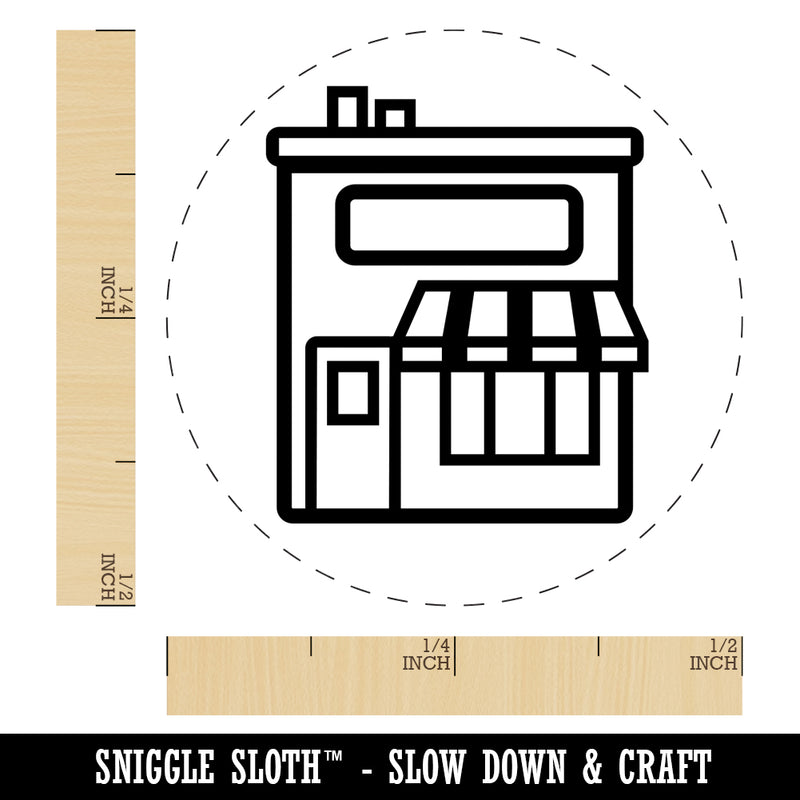 Storefront Market Business Rubber Stamp for Stamping Crafting Planners