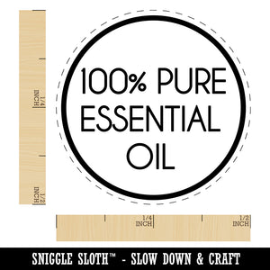 100% Pure Essential Oil Minimalistic Font Rubber Stamp for Stamping Crafting Planners