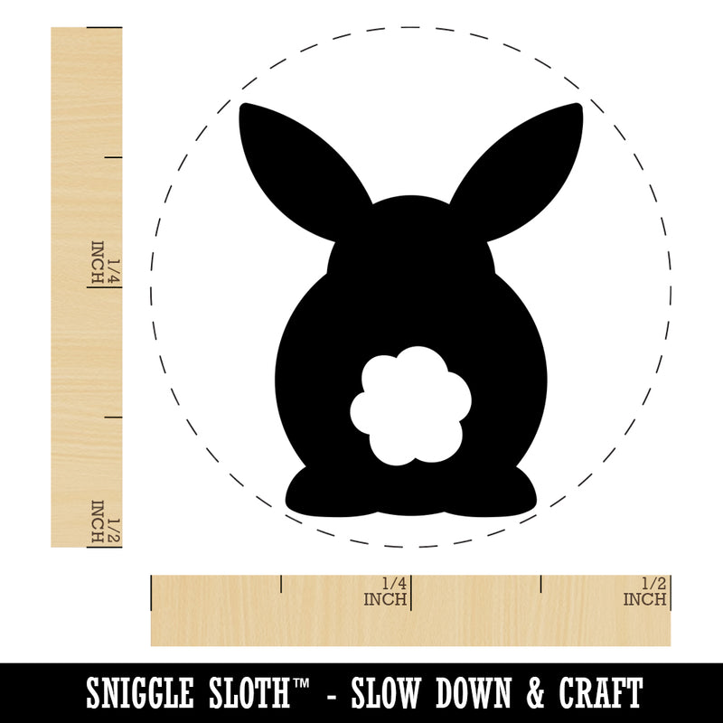Bunny Rabbit Butt from Behind with Legs Easter Rubber Stamp for Stamping Crafting Planners