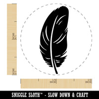 Stout Bird Feather Rubber Stamp for Stamping Crafting Planners