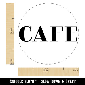 Cafe Fun Text Rubber Stamp for Stamping Crafting Planners