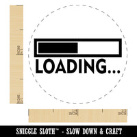 Loading Funny Slow Lazy Rubber Stamp for Stamping Crafting Planners