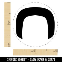 Horseshoe Mustache Moustache Silhouette Rubber Stamp for Stamping Crafting Planners