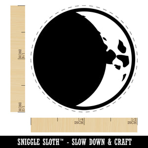 Waxing Crescent Moon Phase Rubber Stamp for Stamping Crafting Planners