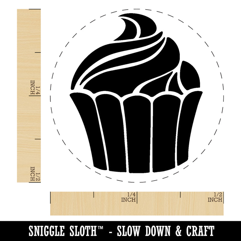 Yummy Sweet Cupcake Birthday Anniversary Celebration Rubber Stamp for Stamping Crafting Planners