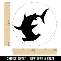 Hammerhead Shark Silhouette Rubber Stamp for Stamping Crafting Planners