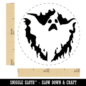 Spooky Ghost Creepy Halloween Spirit Rubber Stamp for Stamping Crafting Planners