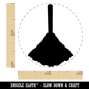 Feather Duster Cleaning Rubber Stamp for Stamping Crafting Planners